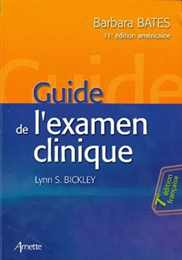 Couverture de Guide de l'examen clinique